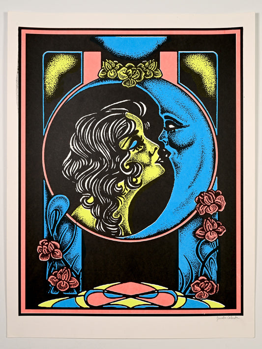 Jennifer Calandra Moon Kiss Framed Print